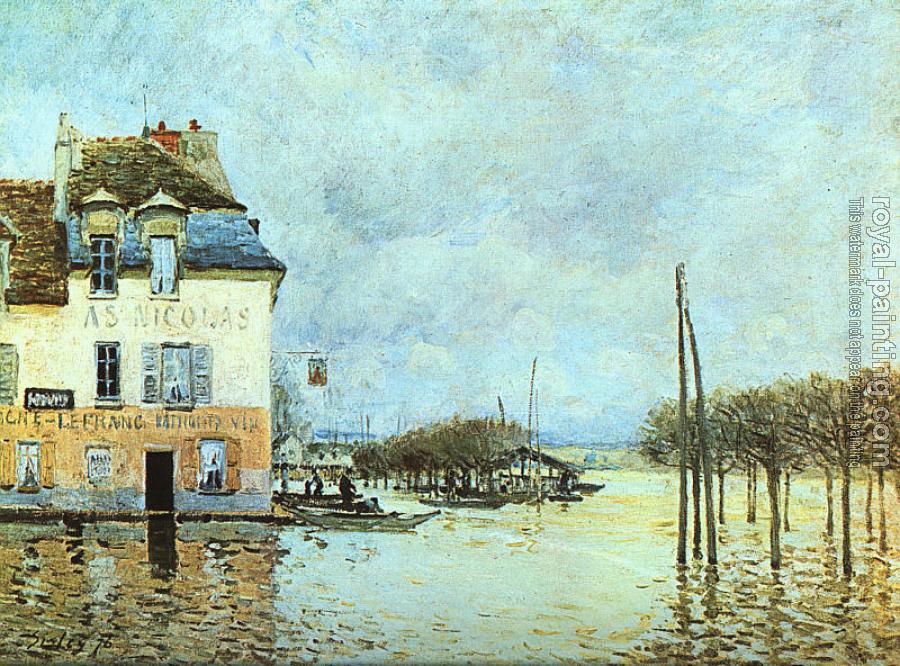 Alfred Sisley : Flood at Pont-Marley